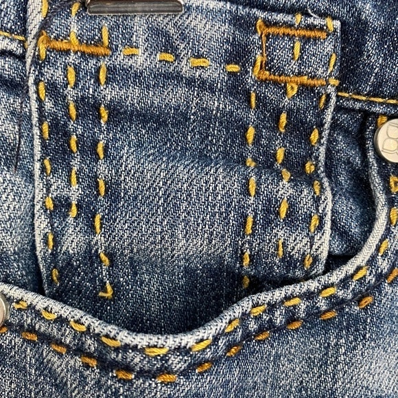 BCBG‎ Maxazria Women's Faded Denim Low Rise Jeans Size 25 - Picture 4 of 11